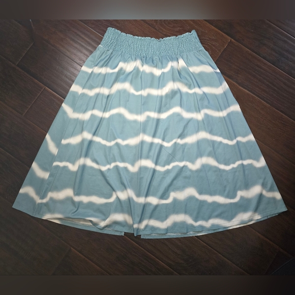 Emery Rose Womens A Line Elastic Waist Long Skirt - Picture 2 of 7